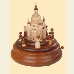 Elektronische Bluetooth - Spieldose Historische Figuren an der Frauenkirche  -  22cm