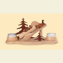 Tealight - Candle Holder Bobsleigh  -  12cm / 5 inches