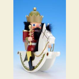 Nussknacker Reiterlein K�nig rot  -  24cm