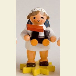 Engel mit Lokomotive  -  5cm