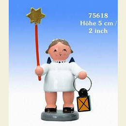Angel with Star and Lantern  -  5cm / 2 inch