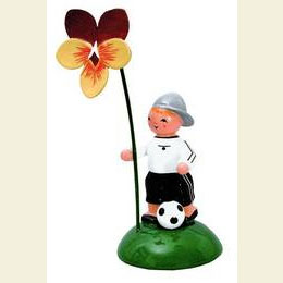 Boy with flower  -  10cm / 4 inch