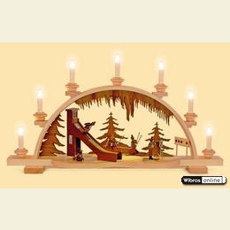 Candle Arch - Wintersport - 65cm / 26 inch - 120 Volt (US - Standard)