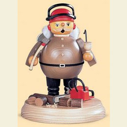 Smoker Lumberjack with saw  -  18cm / 7 inches