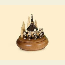 Spieldose Kurrende mit Kirche  -  20cm