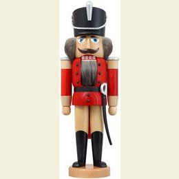 Nussknacker Husar lasiert rot  -  37cm