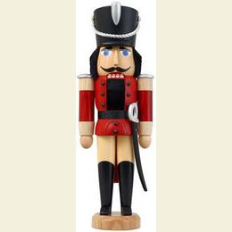 Nutcracker Hussar - Ash - red - 28cm / 11 inch