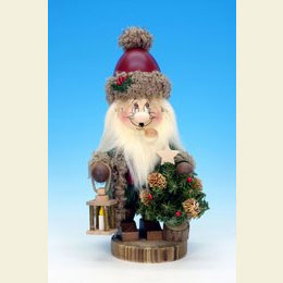 Smoker Gnome Santa Claus with Tree - 32,0cm / 13 inches