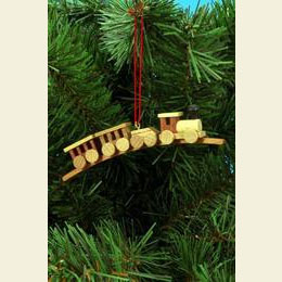 Mini - Train natural colors  -  10,5 / 1,9cm  -  12 pcs. / 4 x 1 inch