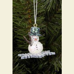 Snowman  -  4,5 / 3,5cm  -  12 pcs. / 2 x 1 inch