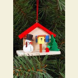 Schneemann am Haus  -  7,0 / 5,0cm  -  12 St�ck