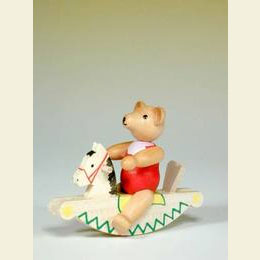 Teddyb�r auf Schaukelpferd  -  6,0cm