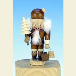 Nutcracker Mini Santa Claus natural colors  -  10,0cm / 4 inch