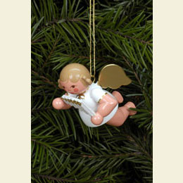 Schwebeengel mit Panfl�te  -  4,0cm