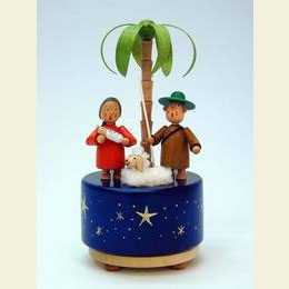 Spieldose Heilige Familie  -  d 9,5cm