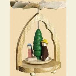 1 -  tier Mini Pyramid Nativity Scene  -  4 inch  -  10cm
