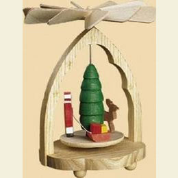1 -  tier Mini Pyramid Santa Claus  -  4 inch  -  10cm