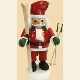 Nussknacker Santa mit Skiern - 35cm