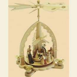 1 -  tier Pyramid Nativity Scene  -  11 inch  -  27cm