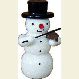Schneemann  -  Geige  -  5,5cm