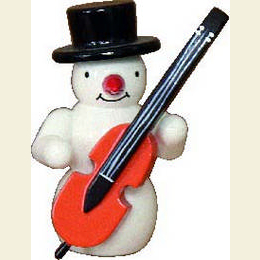 Snowman  -  bass violin  -  5,5cm / 2 inches