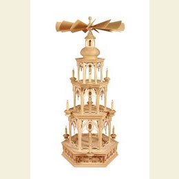 3 - tier Pyramid electrical  -  blank  -  without figurines, Gothic  -  100cm / 39 inches