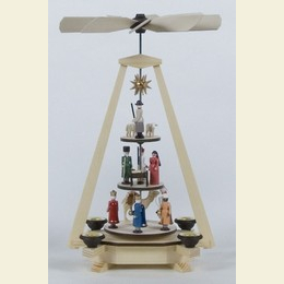 1 - tier pyramid - Nativity Scene - 33cm / 13 inch