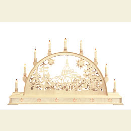 Candle Arch  -  Schneeberg Church with base  -  78cm x 45cm / 31 x 18 inches