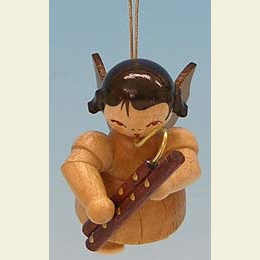 Engel mit Fagott  -  natur  -  schwebend  -  5,5cm