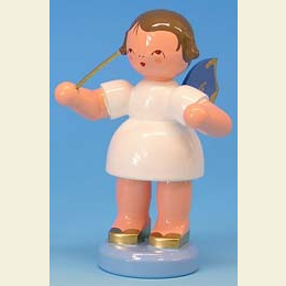 Angel conductor - Blue Wings - standing - 9,5cm / 3,7 inch