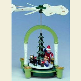 1 - st�ckige Pyramide  -  Weihnachtsmann  -  23cm