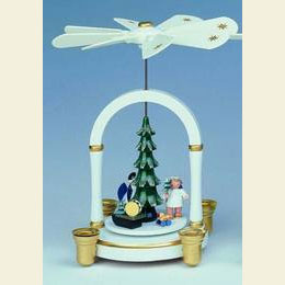 1 - tier Pyramid - Angels under tree - 23cm / 9 inch