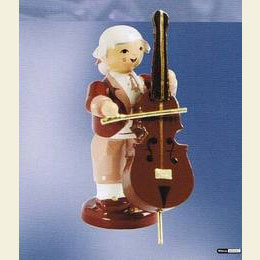 Musiker mit Kontrabass  -  stehend  -  6cm