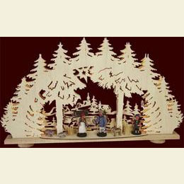 3D - Lichterbogen - Im Wald - 66 x 40 x 11cm