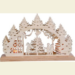 Mini - Lichterbogen  -  Weihnachtsbaum  -  20 x 12cm